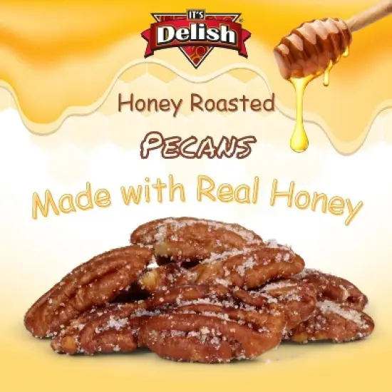 Honey Roasted Pecans by It's Delish, 1.15 LBS Reusable Jumbo Container image {1}