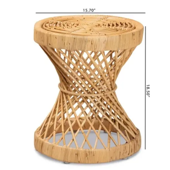 Seville Rattan End Table Natural - bali & pari image {5}