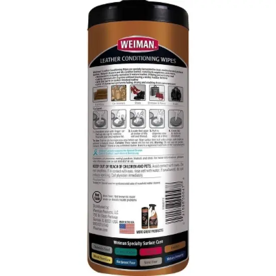 Weiman Leather Wipes - 30ct image {7}
