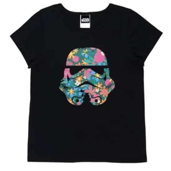 Star Wars Stormtrooper C-3PO R2-D2 Girls 3 Pack Graphic T-Shirts Little Kid to Big Kid image {4}