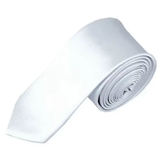 Men's Solid Color Skinny 2 Inch Wide And 57 Inch Long Neckties image {16}