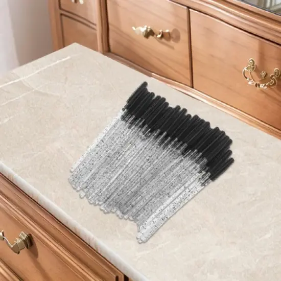 Unique Bargains Portable Silicone Eyelash Brush 50 Pcs image {4}