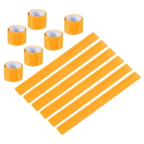 Unique Bargains High Visibility Reflective Slap Bands for Night Jogging Cycling Hiking 12 Pcs image {14}