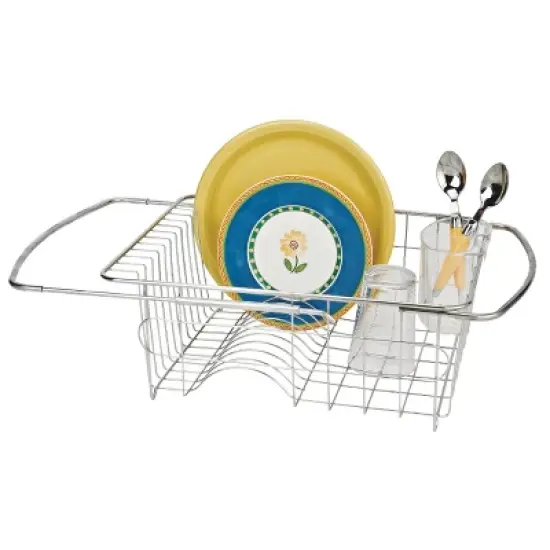 Better Houseware Stainless Steel Adjustable Over-the-Sink Dish Drainer in Silver image {2}