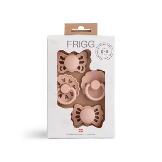 FRIGG Baby's First Pacifier Floral Heart (Blush) 4-Pack image {8}
