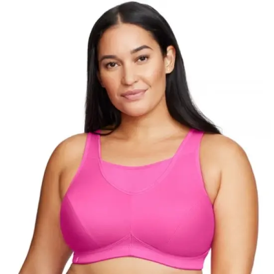 Glamorise Womens No-Bounce Camisole Sports Wirefree Bra 1066 Rose Violet image {5}