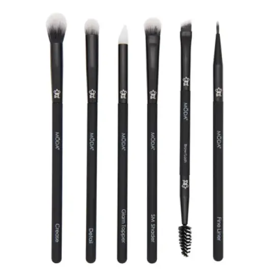 MODA Brush Beautiful Eyes Travel Makeup Brush Set with Flip Case- 7pc image {1}