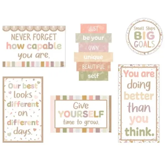 Teacher Created Resources&reg; Terrazzo Tones Mini Bulletin Board Set, 18 Pieces image {3}