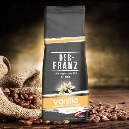Der Franz Vanilla Naturally Flavored Ground Coffee 17.6oz/500g image {1}