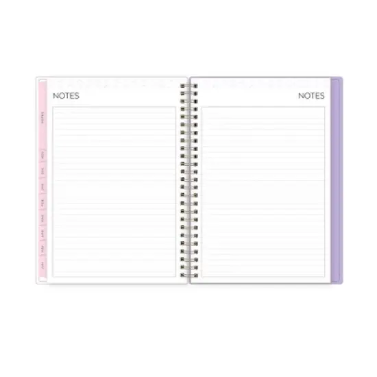 Blue Sky 2025-2026 Yao Cheng Weekly/Monthly Wirebound Planner Notes 5.875x8.625 Printed Hydrangeas Lavender image {9}