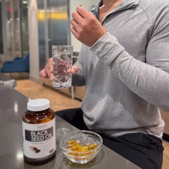 Black Seed Oil Capsules, Hair, Skin & Metabolism Support, Supports Weight Loss, Health's Harmony, 60, 120 & 180ct image {9}