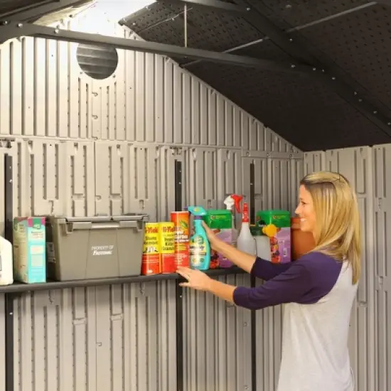 Lifetime 20 ft. x 8 ft. Outdoor Storage Shed, Tan (60127) image {7}