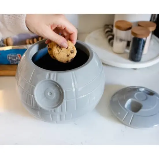 Ukonic Star Wars Death Star Ceramic Cookie Jar Container | 9.75 Inches Tall image {4}