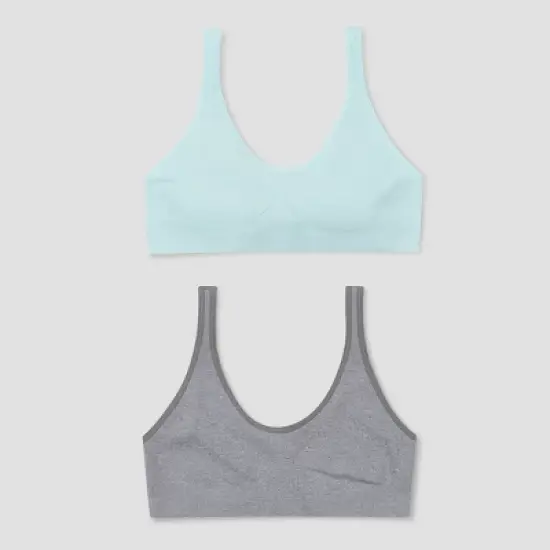 Hanes Girls' 2pk Pullover Bra image {1}