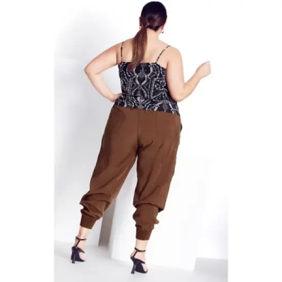 Women's Plus Size Exotic Tile Top - black | CITY CHIC image {1}