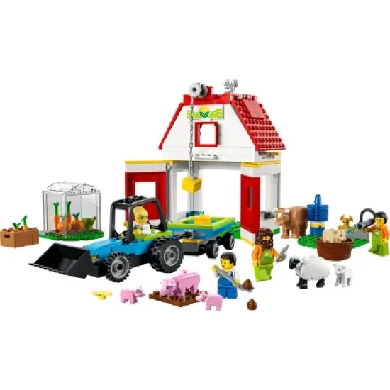 LEGO City Barn & Farm Animals Set with Tractor Toy 60346 image {1}