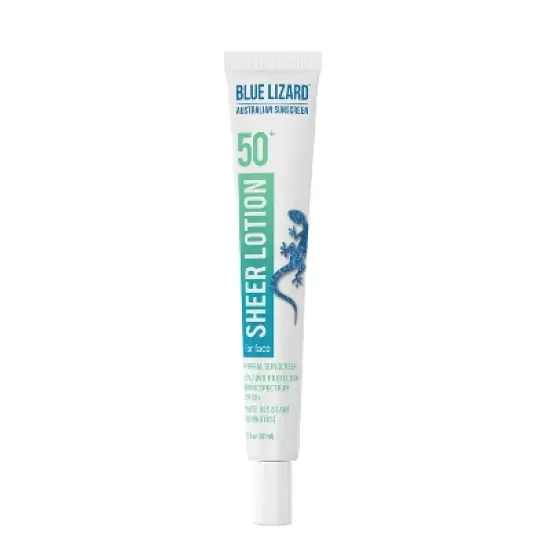 Blue Lizard Face Sunscreen Sheer Mineral Lotion - SPF 50+ - 1.7 oz image {7}