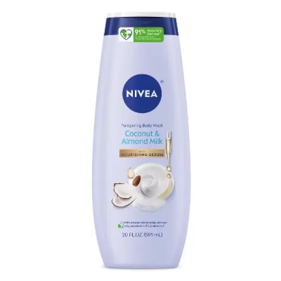 Nivea Coconut and Almond Milk Pampering Body Wash for Dry Skin - 20 fl oz image {15}