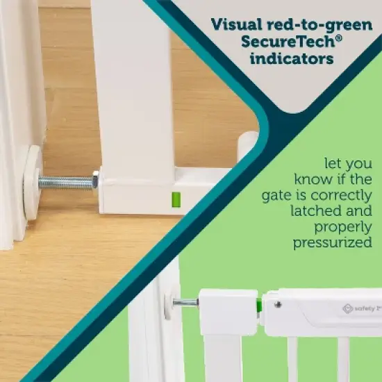 Safety 1st Pressure-Check Gate with SecureTech - White image {1}
