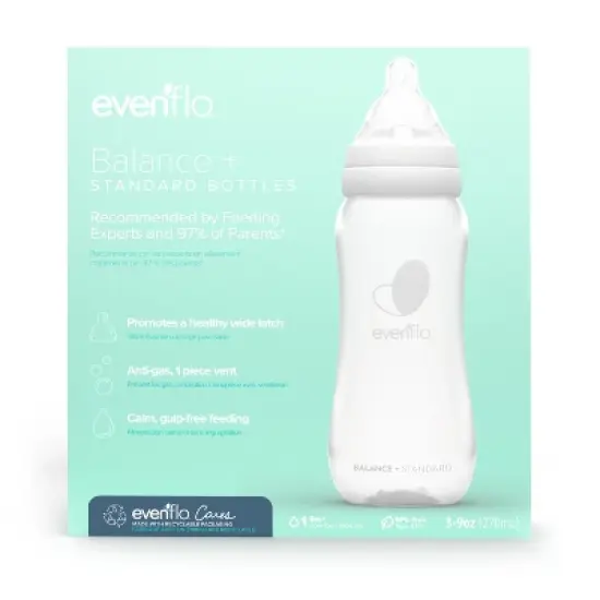 Evenflo Balance Standard-Neck Anti-Colic Baby Bottles - 9oz image {8}