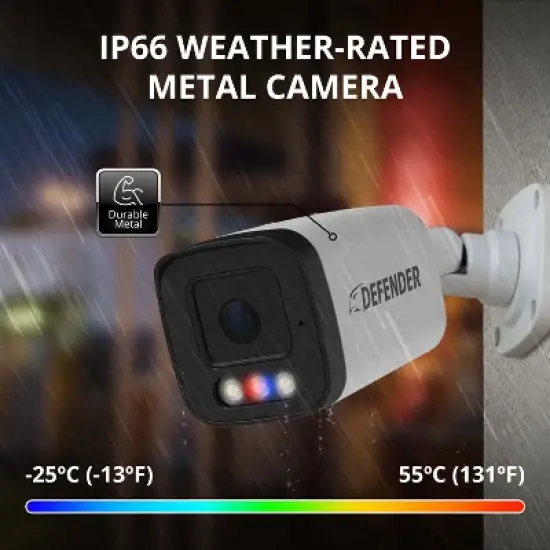 Defender AI POWERED Sentinel 4K Ultra HD Wired 8 Channel PoE NVR Security System, 1TB HDD & 4 Metal Cameras image {6}