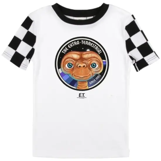 E.T. 2-pack Boy's Black & White Checkered Pajama Set image {1}
