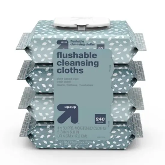 Flushable Cleaning Cloths - Fresh Scent - up & up&trade; image {12}