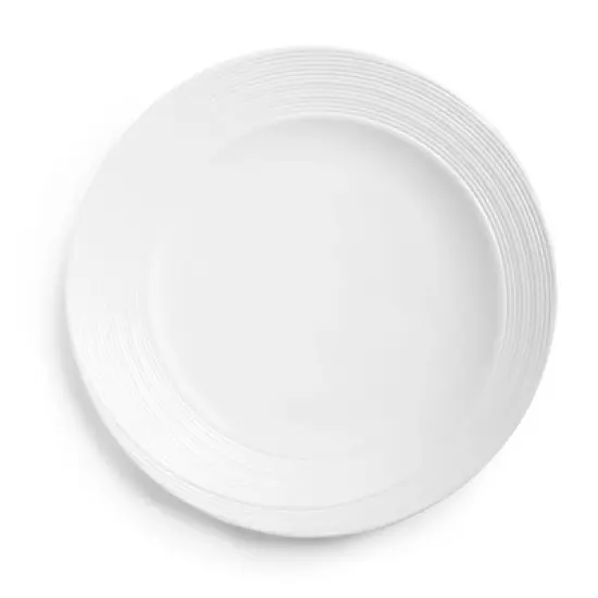 Q Home | Artisan White 11" Melamine Dinner Plate, Set of 4 image {1}