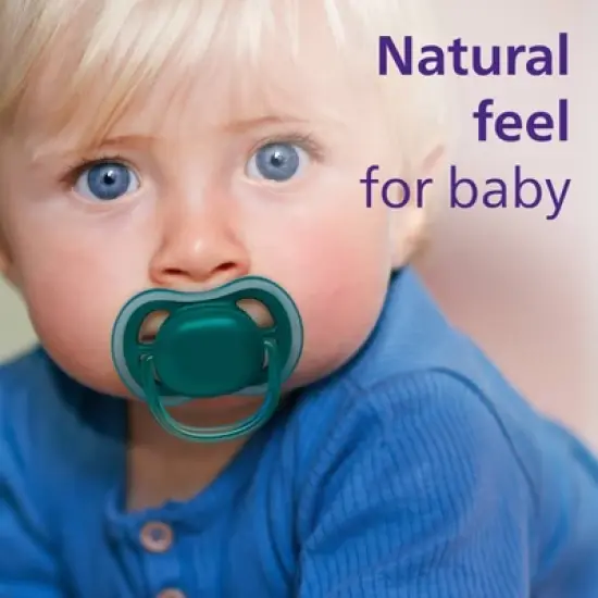 Avent Philips Ultra Air Pacifier 6-18 Months - Deep Opal/Steel Blue - 4pk image {8}