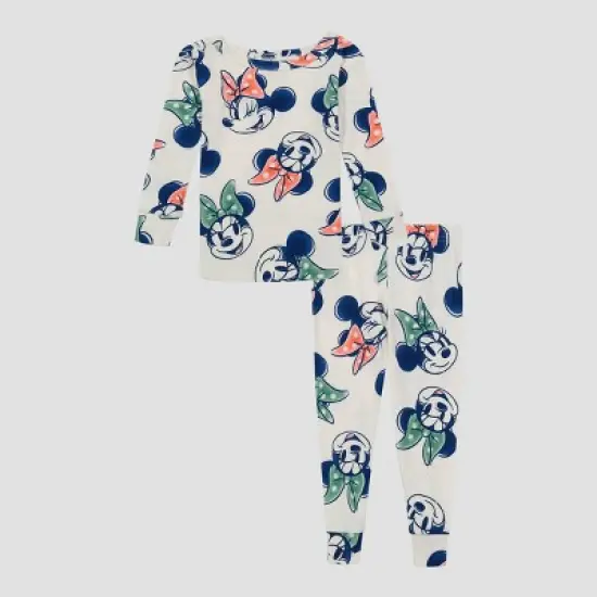 Toddler Girls' 4pc Minnie Mouse Snug Fit Pajama Set image {1}