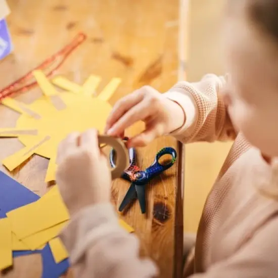 Fiskars 5" Non-Stick Deco Blunt Kids' Scissors: Child-Friendly, Multicolored, Metal & Plastic, Lifetime Warranty image {6}