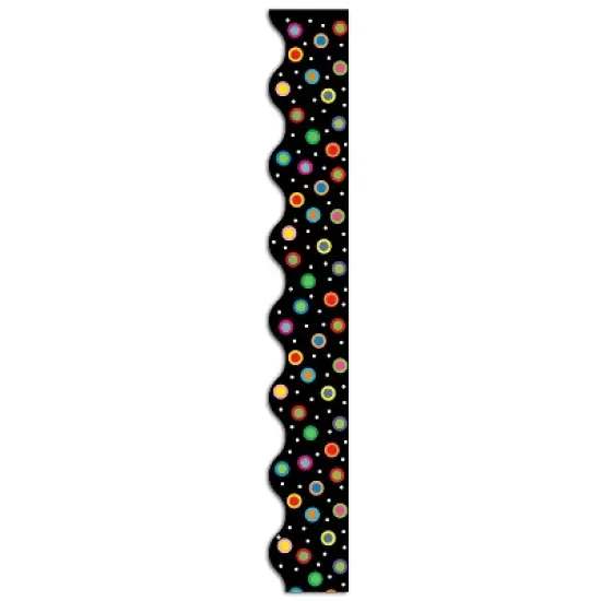 Creative Teaching Press&reg; Dots on Black Wavy EZ Border, 48 Feet Per Pack, 3 Packs image {2}