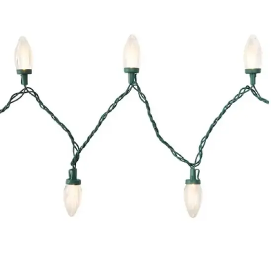 GE StayBright 25-count Warm White LED Christmas String Lights 12FT Length image {1}