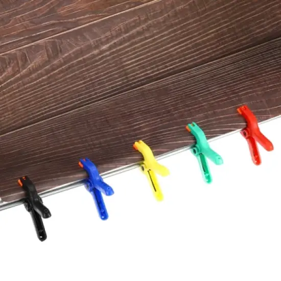 Unique Bargains Plastic Flexible Anti-slip DIY Project Craft Spring Clamp 8 Pcs image {3}