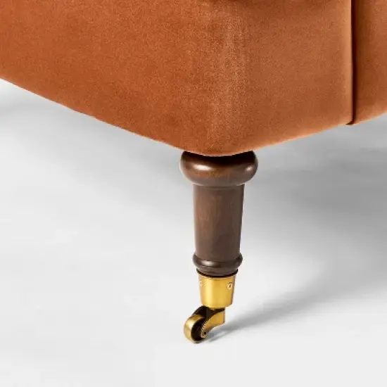 Mercer Rolled Upholstered Armchair with Casters - Threshold&trade; designed with Studio McGee image {4}