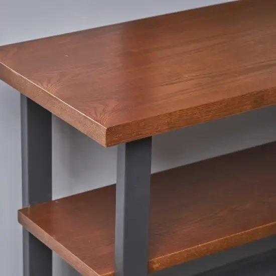 29.5" Fredrico Industrial Book Case Dark Brown - Christopher Knight Home image {2}