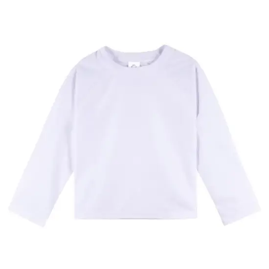 Gerber Baby and Toddler Long Sleeve Solid Swim Rashguard image {15}