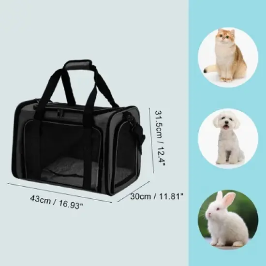 Unique Bargains Puppy Carrier for Medium Small Cats Dogs 1 Pc image {3}
