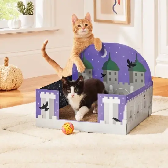 Castle Theme Cat Scratcher Pad - 15" - Boots & Barkley&trade; image {2}