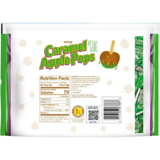 Tootsie Caramel Apple Pops Candy Standup Bag - 9.4oz image {1}