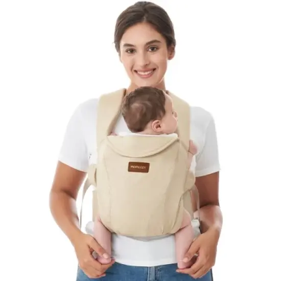 Momcozy Newborn Baby Carrier - Ivory image {8}