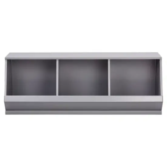 Kelly Modular Stackable Triple Storage Cubby - Inspire Q image {1}