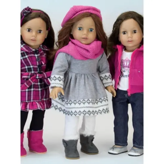 Sophia&rsquo;s Doll Dress, Leggings, Hat, and Scarf Set for 18" Dolls image {4}