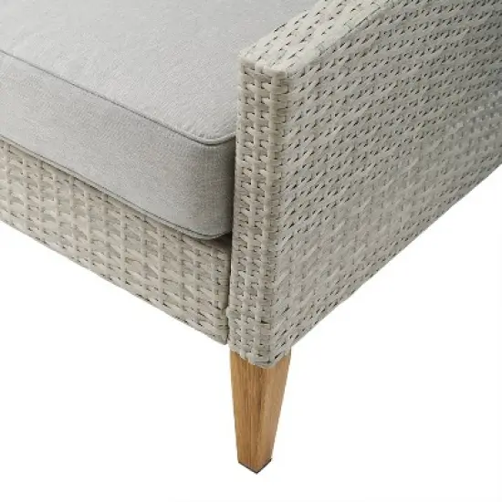 Capella 5pc Outdoor Wicker Sofa Set - Gray - Crosley image {9}