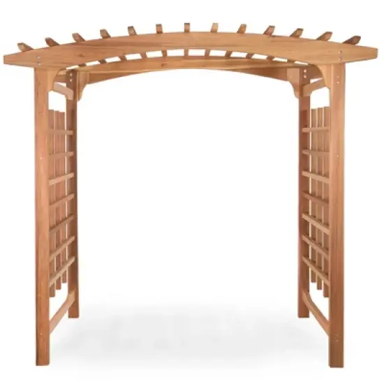 All Things Cedar Pagoda Arbor Garden Arch Trellis for Climbing Plants, Transform Garden or Patio Spaces, Made from Premium Western Red Cedar image {7}