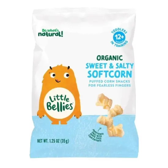 Little Bellies Organic Sweet & Salty Softcorn Baby Snacks - 1.25oz image {6}