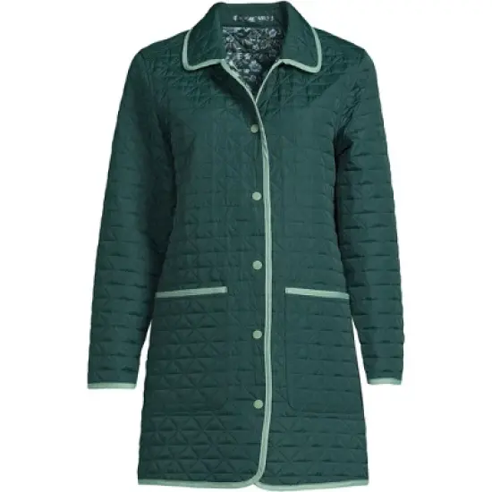 Lands' End Women's Insulated Reversible Barn Coat image {7}