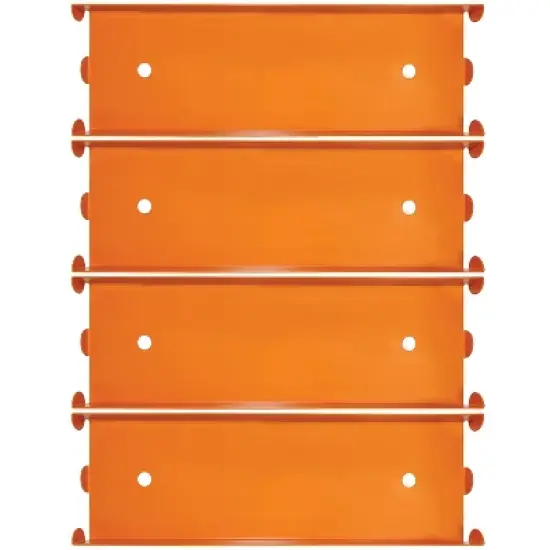Nadex Coins&trade; Stackable Aluminum Quarter Coin Trays, 4 Pack in Orange image {2}