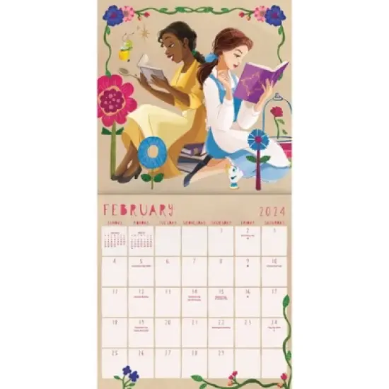Trends International Inc. 2023-24 Wall Calendar 12"x12" Disney Princess image {2}