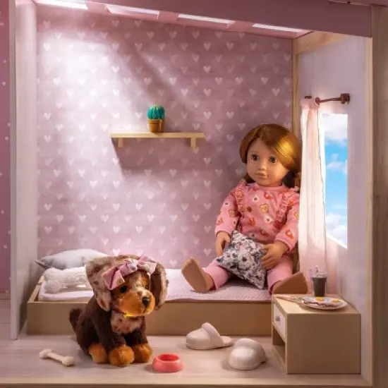 Our Generation Claudia & Cinnamon 18" Matching Doll & Pet Set image {1}